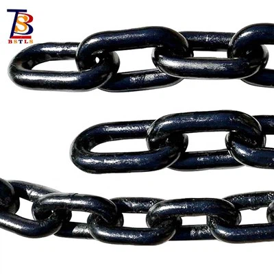 שרשרת עומס פלדה במתח גבוה G80 שחור / שרשרת קישור פלדה מסגסוגת